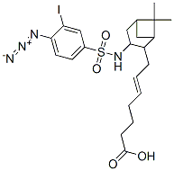 7-(6,6-dimethyl-3-(4-azido-3-iodobenzenesulfonylamino)bicyclo(3.1.1)hept-2-yl)-5-heptenoic acid