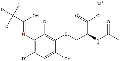 3-[N-ACETYL-L-CYSTEIN-S-YL] ACETAMINOPHEN-D5 SODIUM SALT (MAJOR)