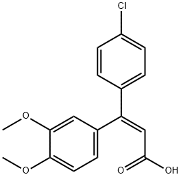 2-Propenoic acid, 3-(4-chlorophenyl)-3-(3,4-dimethoxyphenyl)-, (Z)- (9CI)