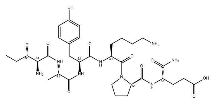 Ile-ala-tyr-lys-pro-glu-NH2