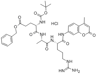BOC-GLU(OBZL)-ALA-ARG-AMC · HCL