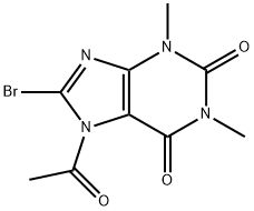 1H-Purine-2,6-dione,  7-acetyl-8-bromo-3,7-dihydro-1,3-dimethyl-