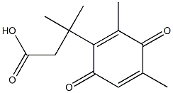 3-(3',6'-dioxo-2',4'-dimethylcyclohexa-1',4'-diene)-3,3-dimethylpropionic acid