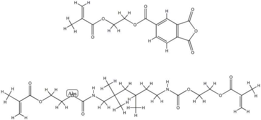 1,2-Ethanediylbis(oxy-2,1-ethanediyl) 2-methyl-2-propenoate polymer wi th 7,7,9(or 7,9,9)-trimethyl-4,13-dioxo-3,14-dioxa-5,12-diazahexadecan e-1,16-diyl 2-methyl-2-propenoate