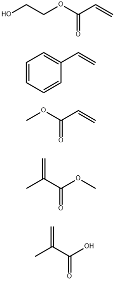 2-Propenoic acid, 2-methyl-, polymer with ethenylbenzene, 2-hydroxyethyl 2-propenoate, methyl 2-methyl-2-propenoate and methyl 2-propenoate