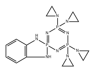 4',4',6',6'-Tetrakis(1-aziridinyl)-1,3,4',4',6',6'-hexahydrospiro(2H-1,3,2-benzodiazaphosphole- 2,2'-λ5(1,3,5,2,4,6) triazatriphosphorine)