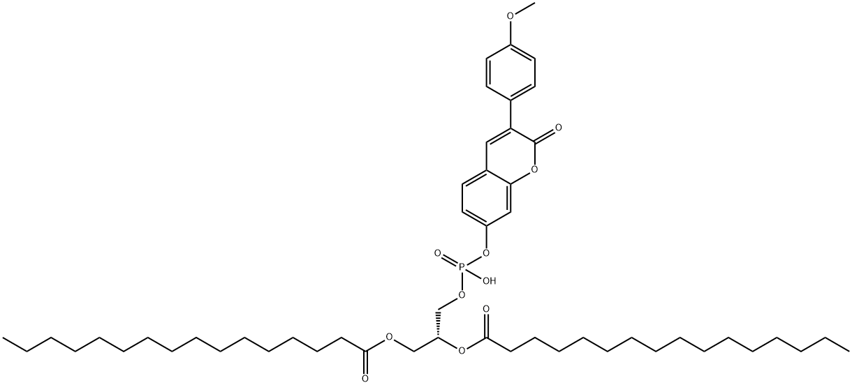 1,2-dipalmitoyl-alpha-phosphatidyl-3-(4-methoxyphenyl)umbelliferone