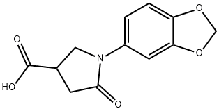 3-Pyrrolidinecarboxylic acid, 1-(1,3-benzodioxol-5-yl)-5-oxo-