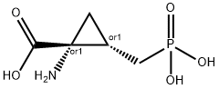 Cyclopropanecarboxylic acid, 1-amino-2-(phosphonomethyl)-, (1R,2S)-rel-