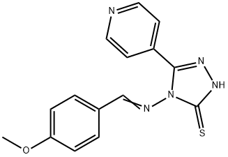 4-[(4-METHOXYPHENYL)METHYLIDENEAMINO]-5-PYRIDIN-4-YL-2H-1,2,4-TRIAZOLE-3(4H)-THIONE