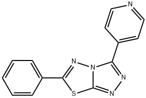 1,2,4-Triazolo[3,4-b][1,3,4]thiadiazole, 6-phenyl-3-(4-pyridinyl)-