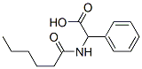 Benzeneacetic  acid,  -alpha--[(1-oxohexyl)amino]-