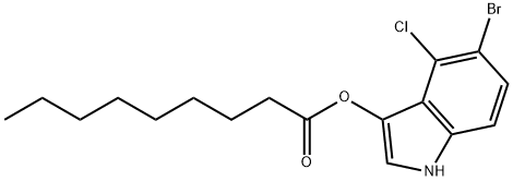 壬酸 5-溴-4-氯-1H-吲哚-3-酯