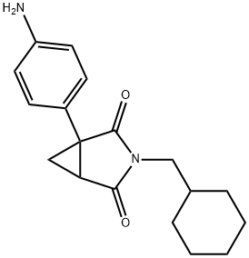 3-(cyclohexylmethyl)-1-(4-aminophenyl)-3-azabicyclo(3.1.0)hexane-2,4-dione