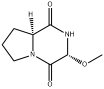 Pyrrolo[1,2-a]pyrazine-1,4-dione, hexahydro-3-methoxy-, (3R-cis)- (9CI)