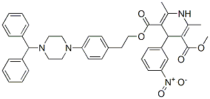 2-[4-(4-benzhydrylpiperazin-1-yl)phenyl]ethyl methyl 2,6-dimethyl-4-(3-nitrophenyl)-1,4-dihydropyridine-3,5-dicarboxylate