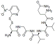 glutaminyl-valyl-valyl-S-(3-nitro-2-pyridinesulfenyl)cysteinyl-glycinamide