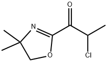 1-Propanone, 2-chloro-1-(4,5-dihydro-4,4-dimethyl-2-oxazolyl)- (9CI)