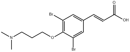 3,5-二溴-4-[3-(二甲胺基)丙氧基]肉桂酸