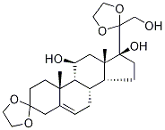 11,17,21-Trihydroxy-pregn-5-ene-3,20-dione-d4 3,20-Diethylene Ketal