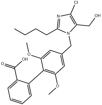 4'-((2-butyl-4-chloro-5-(hydroxymethyl)-1H-imidazolyl)methyl)-2',6'-dimethoxy(1,1'-biphenyl)-2-carboxylic acid