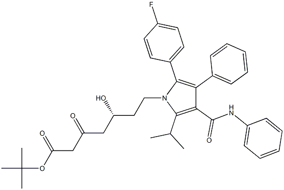 (R)-叔-丁基 7-(2-(4-氟苯基)-5-异丙基-3-苯基-4-(苯氨羰基)-1H-吡咯-1-基)-5-羟基-3-氧亚基庚酯