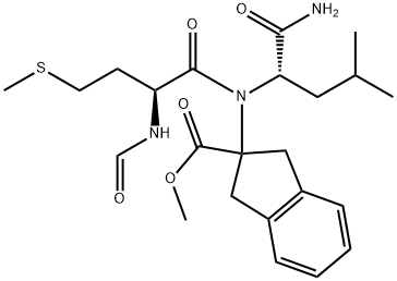 N-formylmethionyl-leucyl-2-aminoindane-2-carboxylic acid phenylalanine methyl ester
