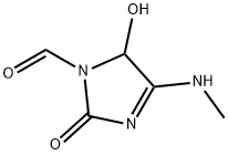 1H-Imidazole-1-carboxaldehyde, 2,5-dihydro-5-hydroxy-4-(methylamino)-2-oxo- (9CI)