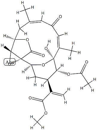 2-[(1R,2S,4R,5R,6S,7Z,10Z,13R,17R)-5-Acetyloxy-6-hydroxy-7,11-dimethyl-9,15-dioxo-14,16,18-trioxatetracyclo[11.2.2.12,6.01,17]octadeca-7,10-dien-4-yl]acrylic acid methyl ester