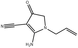 1H-Pyrrole-3-carbonitrile,  2-amino-4,5-dihydro-4-oxo-1-(2-propenyl)-  (9CI)