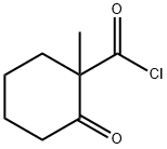 Cyclohexanecarbonyl chloride, 1-methyl-2-oxo- (9CI)