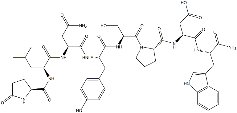 (3S)-3-[[(1S)-1-carbamoyl-2-(1H-indol-3-yl)ethyl]carbamoyl]-3-[[(2S)-1 -[(2S)-2-[[(2S)-2-[[(2S)-3-carbamoyl-2-[[(2S)-4-methyl-2-[[(2S)-5-oxop yrrolidine-2-carbonyl]amino]pentanoyl]amino]propanoyl]amino]-3-(4-hydr oxyphenyl)propanoyl]amino]-3-hydroxy-propanoyl]pyrrolidine-2-carbonyl] amino]propanoic acid