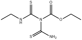 Carbamic  acid,  (aminothioxomethyl)[(ethylamino)thioxomethyl]-,  ethyl  ester  (9CI)