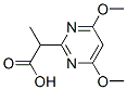 2-Pyrimidineacetic acid, 4,6-dimethoxy--alpha--methyl- (9CI)