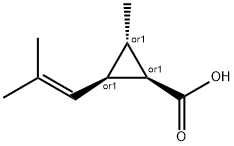 Cyclopropanecarboxylic acid, 2-methyl-3-(2-methyl-1-propenyl)-, (1R,2S,3R)-rel- (9CI)