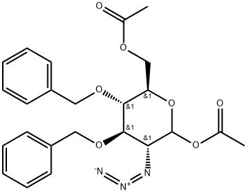 2-叠氮基-2-脱氧-3,4-二-O-(苯基甲基)-D-吡喃葡萄糖 1,6-二乙酸酯