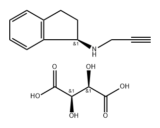(1R)-(+)-N-prop-2-yn-1-ylindan-1-amine (2R,3R)-2,3-dihydroxybutanedioate (2:1)