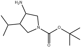 CIS-TERT-BUTYL 3-AMINO-4-ISOPROPYLPYRROLIDINE-1-CARBOXYLATE