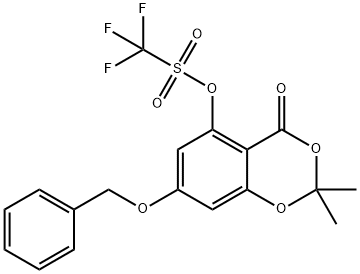 2,2-Dimethyl-4-oxo-7-(phenylmethoxy)-4H-1,3-benzodioxin-5-yl Ester 1,1,1-Trifluoro-methanesulfonic Acid