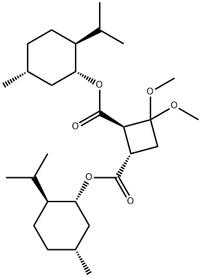 (1S,2R)-3,3-Dimethoxy-1,2-cyclobutanedicarboxylic Acid Di-L-Menthyl Ester