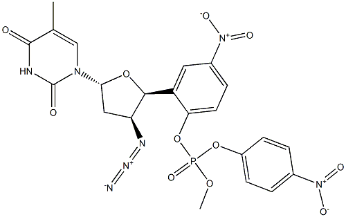 3'-azidothymidine-5'-bis(4-nitrophenyl)phosphate