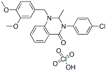 3-(4-chlorophenyl)-1-[(3,4-dimethoxyphenyl)methyl]-2-methyl-quinazolin -4-one perchlorate