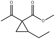 Cyclopropanecarboxylic acid, 1-acetyl-2-ethyl-, methyl ester (9CI)