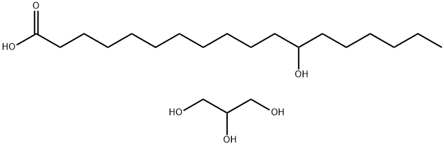 Octadecanoic acid, 12-hydroxy-, homopolymer, ester with 1,2,3-propanetriol homopolymer