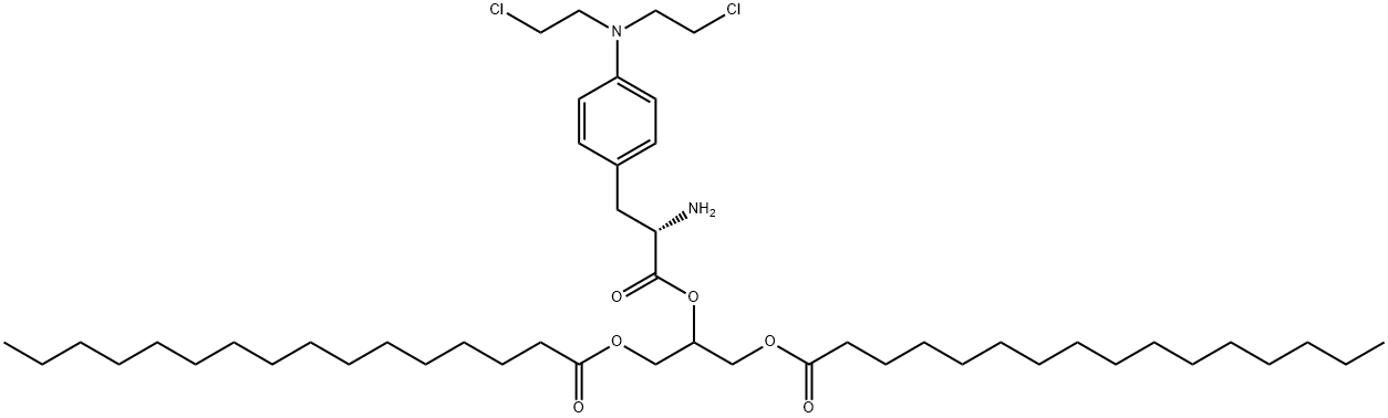 1,3-dipalmitoyl-2-(4'-(bis(2''-chloroethyl)amino)phenylalaninoyl)glycerol
