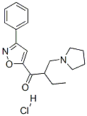 3-phenyl-5-(2-(1-pyrrolidinylmethyl)butyryl)isoxazole hydrochloride