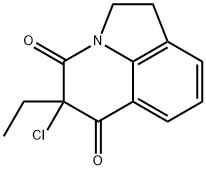 4H-Pyrrolo[3,2,1-ij]quinoline-4,6(5H)-dione,  5-chloro-5-ethyl-1,2-dihydro-