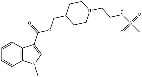 GR 113808;1-METHYL-1H-INDOLE-3-CARBOXYLIC ACID, [1-[2-[(METHYLSULFONYL)AMINO]ETHYL]-4-PIPERIDINYL]METHYL ESTER;1-[2-(METHYLSULFONYL)-AMINO]ETHYL-4-PIPERIDINYLMETHYL 1-METHYL-1H-INDOLE-3-CARBOXYLATE;GR 113808