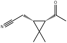 Cyclopropaneacetonitrile, 3-acetyl-2,2-dimethyl-, (1R-cis)- (9CI)