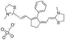 3-METHYL-2-((E)-2-(3-[(Z)-2-(3-METHYL-1,3-THIAZOLIDIN-2-YLIDENE)ETHYLIDENE]-2-PHENYL-1-CYCLOPENTEN-1-YL)ETHENYL)-4,5-DIHYDRO-1,3-THIAZOL-3-IUM PERCHLORATE